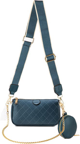 VODIU Small Crossbody Bags for Women With Coin Cute Purse Multipurpose Golden Chain Shoulder Bag Small Square