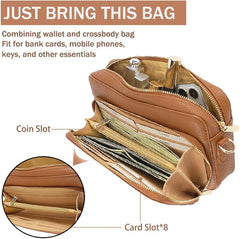 SlingBelle Crossbody Bag for Women Shoulder Bag with Card Slots Trendy Purse Small Size