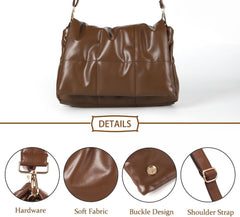 SlingBelle Puffer Tote Bag Quilted Shoulder Handbag Purse Designer Crossbody Bags For Women