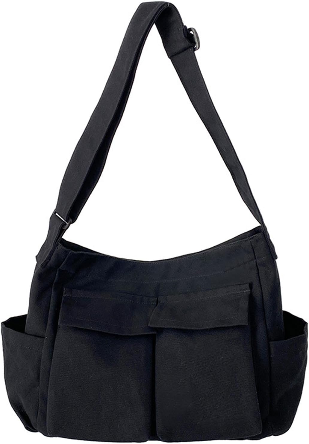 SlingBelle Messenger Bag Large Canvas Hobo Crossbody Tote for Women/Men, Shoulder Laptop Bag with Multi Pockets for Work,Travel