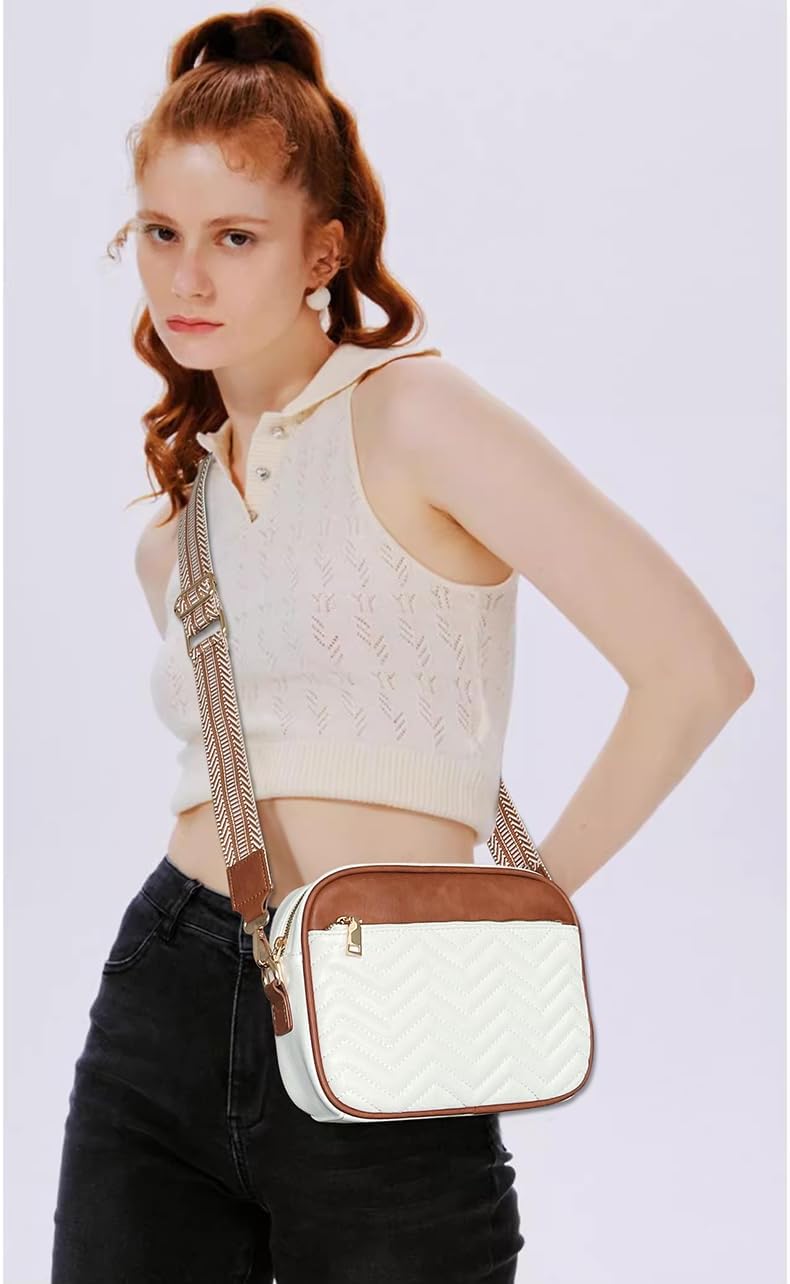 SlingBelle Crossbody Bags for Women Purses Handbags Leather Shoulder Bag with Guitar Strap Cross Body Bag for Woman Trendy Purse