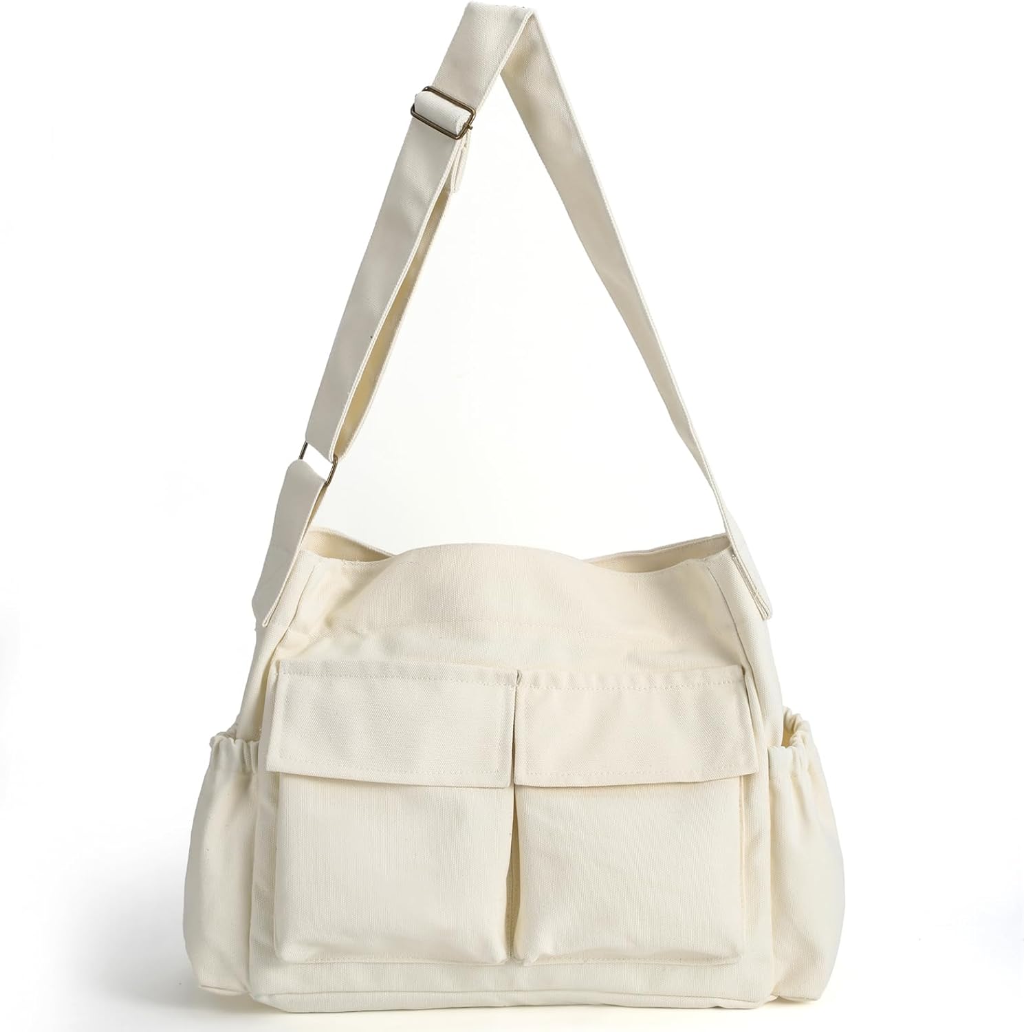 SlingBelle Messenger Bag Large Canvas Hobo Crossbody Tote for Women/Men, Shoulder Laptop Bag with Multi Pockets for Work,Travel