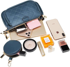 VODIU Small Crossbody Bags for Women With Coin Cute Purse Multipurpose Golden Chain Shoulder Bag Small Square