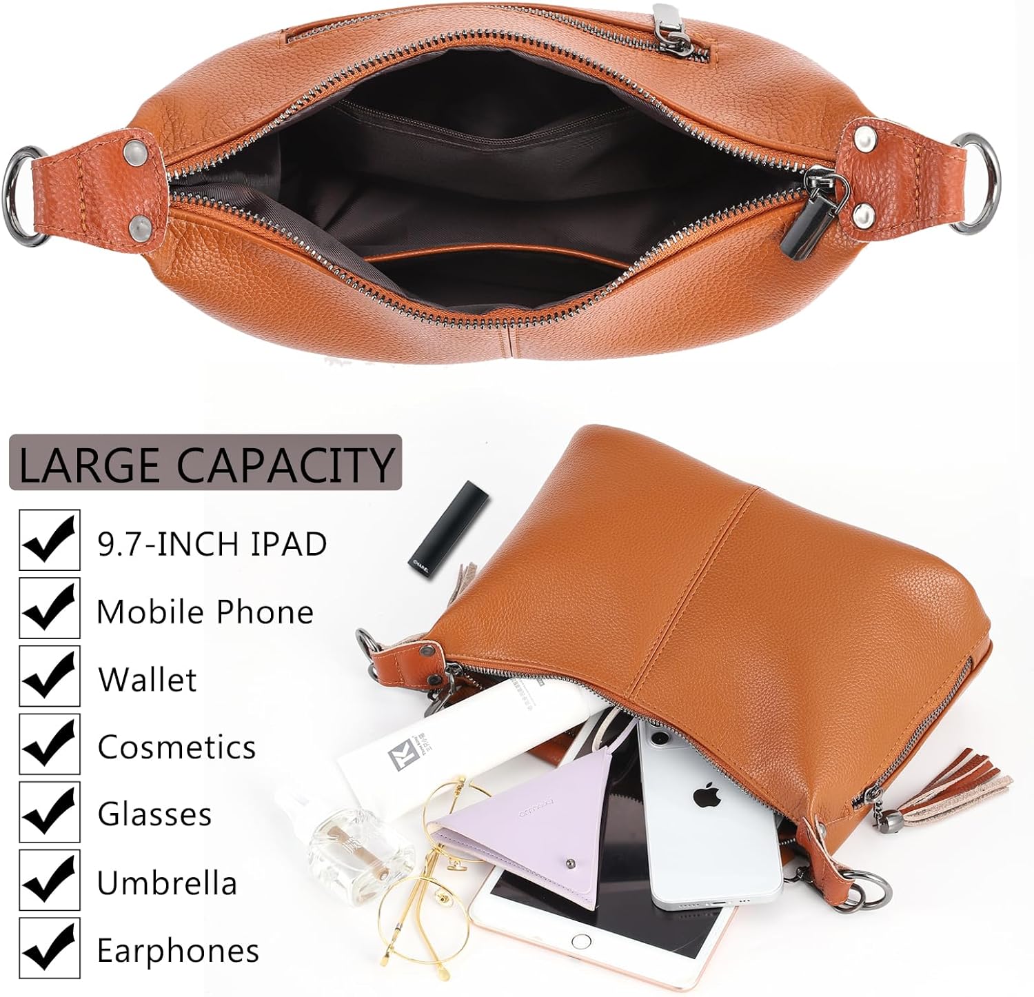 SlingBelle Small Hobo Purses for Women Shoulder Bag Top Handle Crossbody Bags for Women Trendy Tote Handbags with Strap