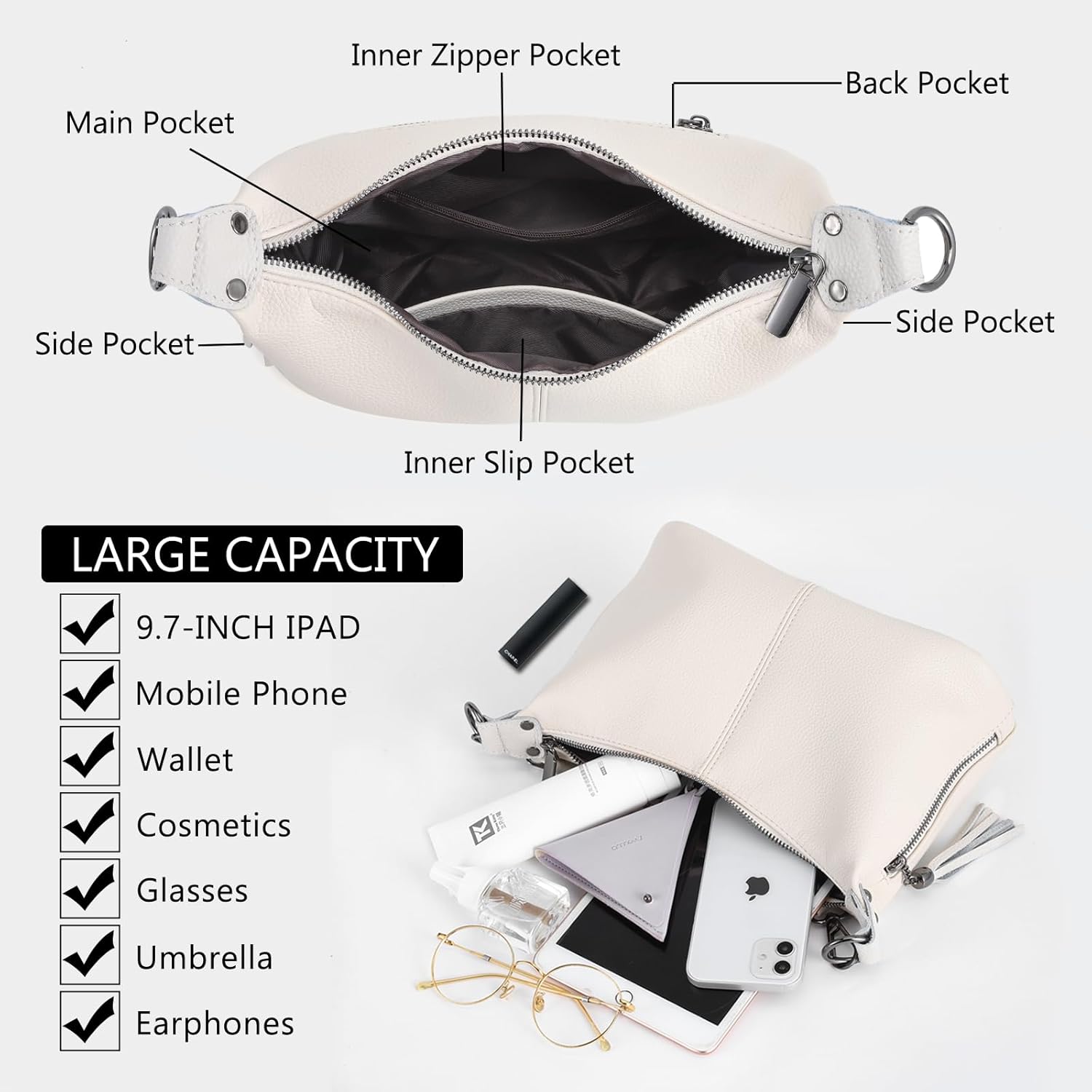 SlingBelle Puffer Tote Bag Quilted Shoulder Handbag Purse Designer Crossbody Bags For Women