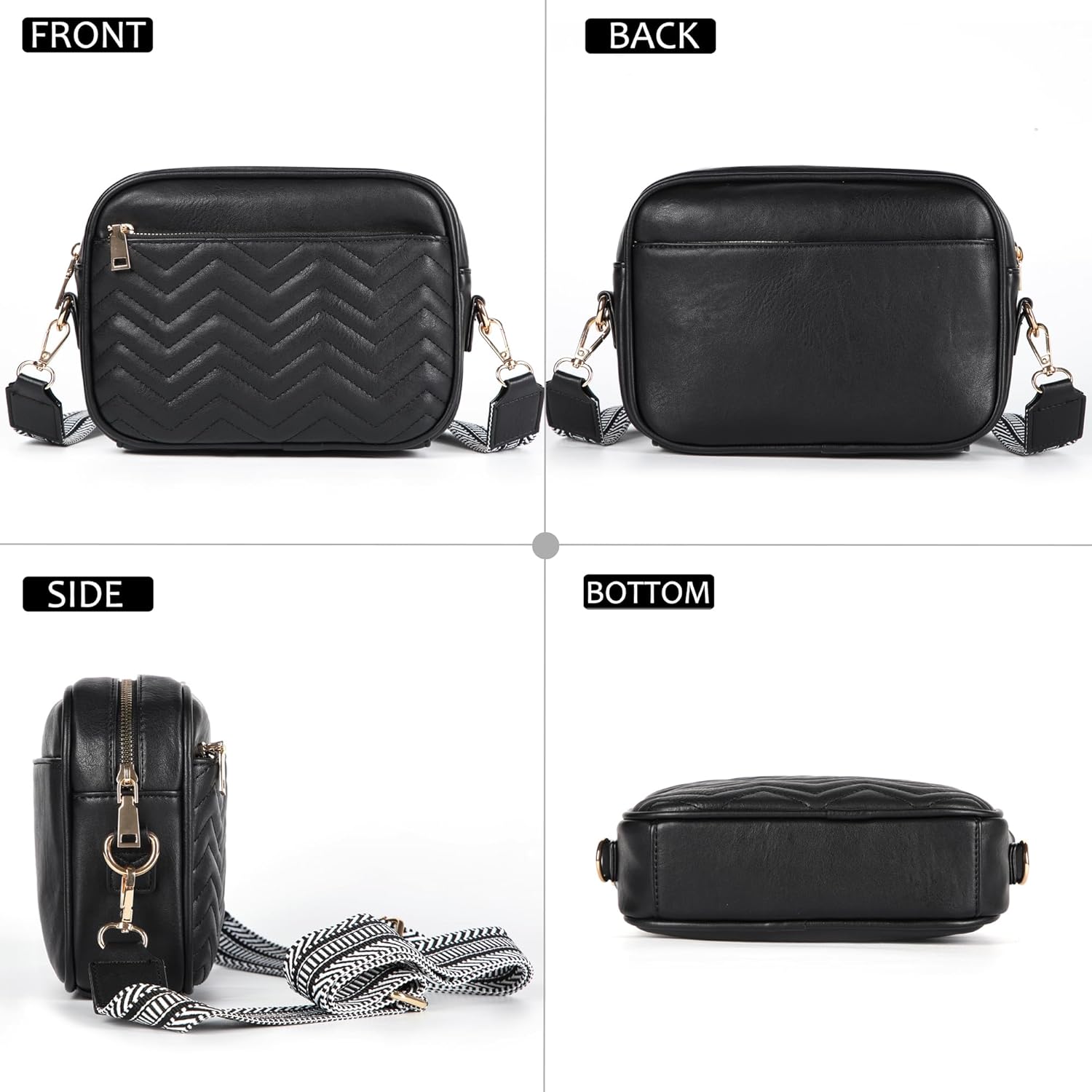 SlingBelle Crossbody Bags for Women Purses Handbags Leather Shoulder Bag with Guitar Strap Cross Body Bag for Woman Trendy Purse