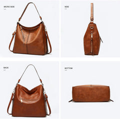 SlingBelle Tote Bag for Women PU Leather Shoulder Bags Crossbody Hobo Bag Large Purse and Handbags with Adjustable Shoulder Strap