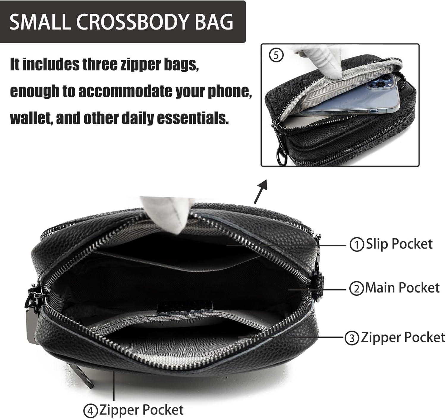 SlingBelle Crossbody Bags for Women Purses Handbags Leather Shoulder Bag with Guitar Strap Cross Body Bag for Woman Trendy Purse