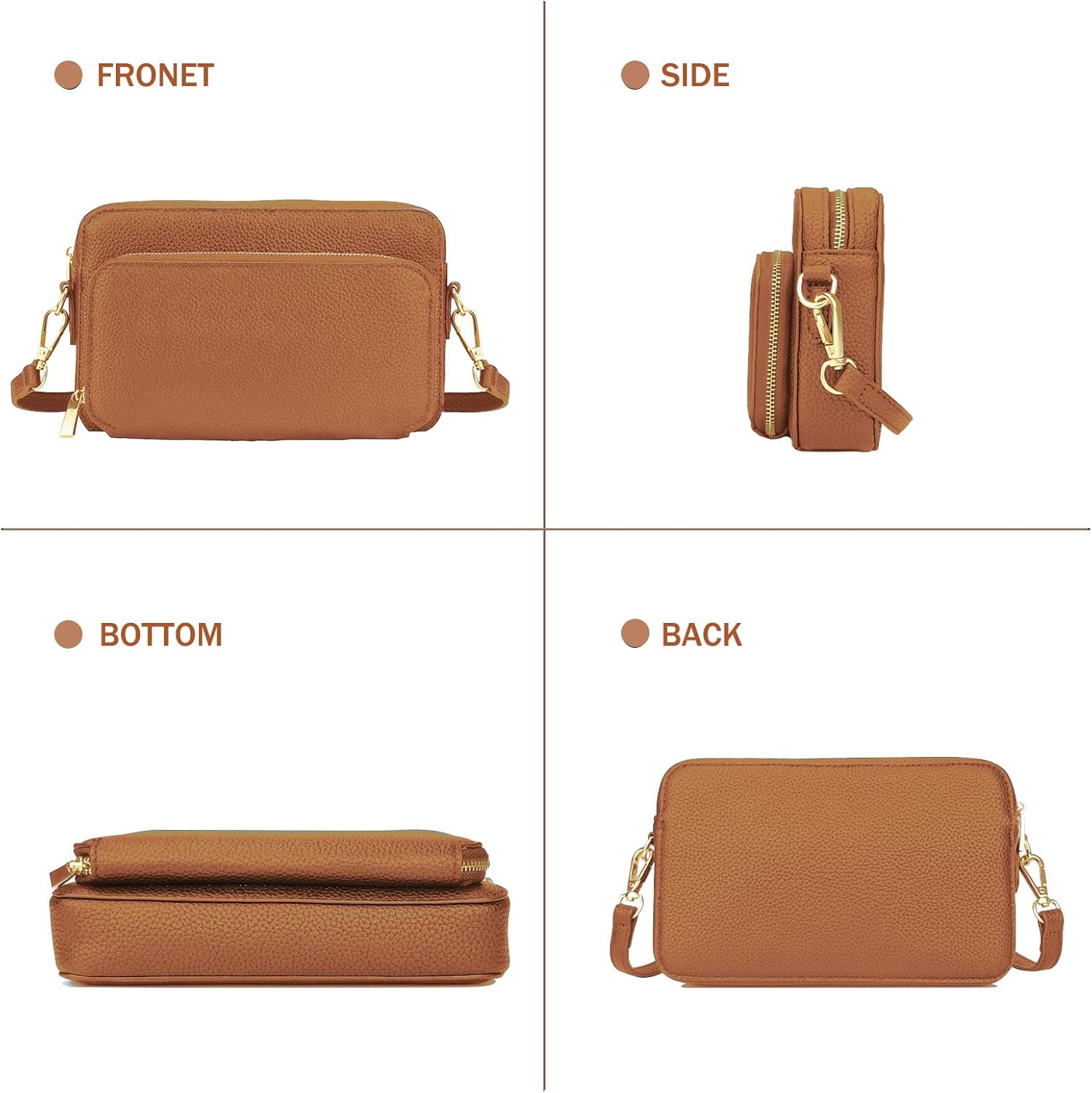 SlingBelle Crossbody Bag for Women Shoulder Bag with Card Slots Trendy Purse Small Size