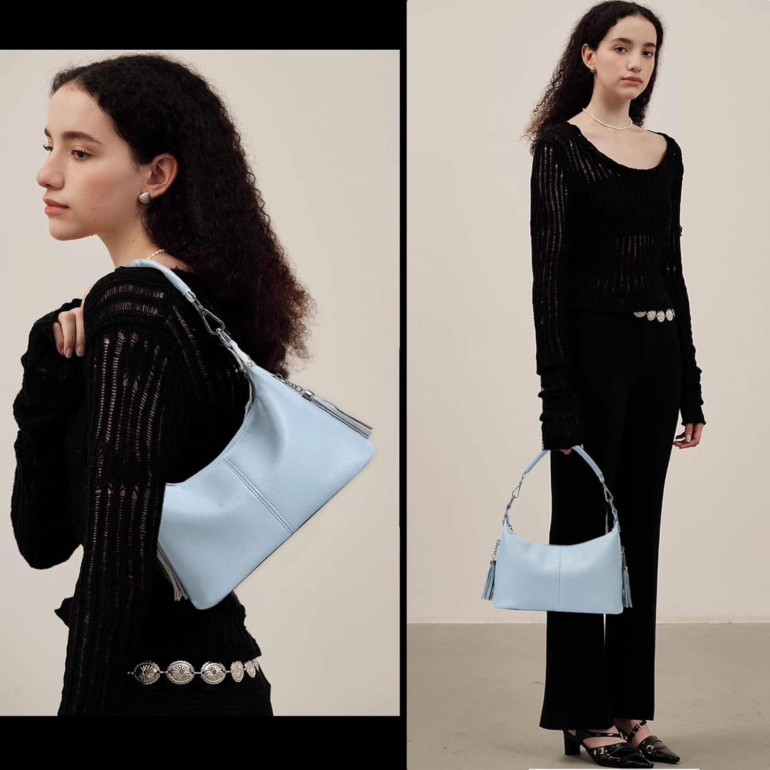 SlingBelle Small Hobo Purses for Women Shoulder Bag Top Handle Crossbody Bags for Women Trendy Tote Handbags with Strap