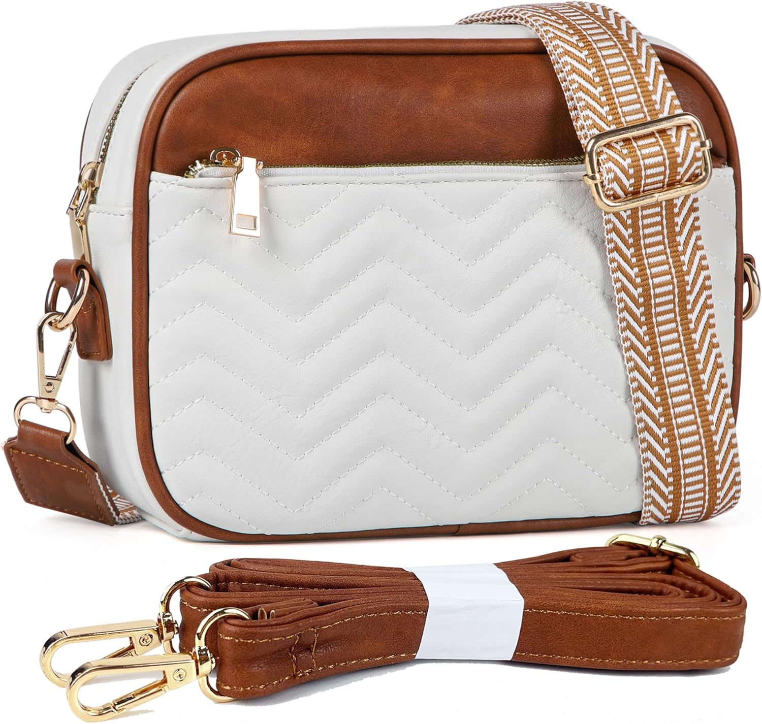 SlingBelle Crossbody Bags for Women Purses Handbags Leather Shoulder Bag with Guitar Strap Cross Body Bag for Woman Trendy Purse