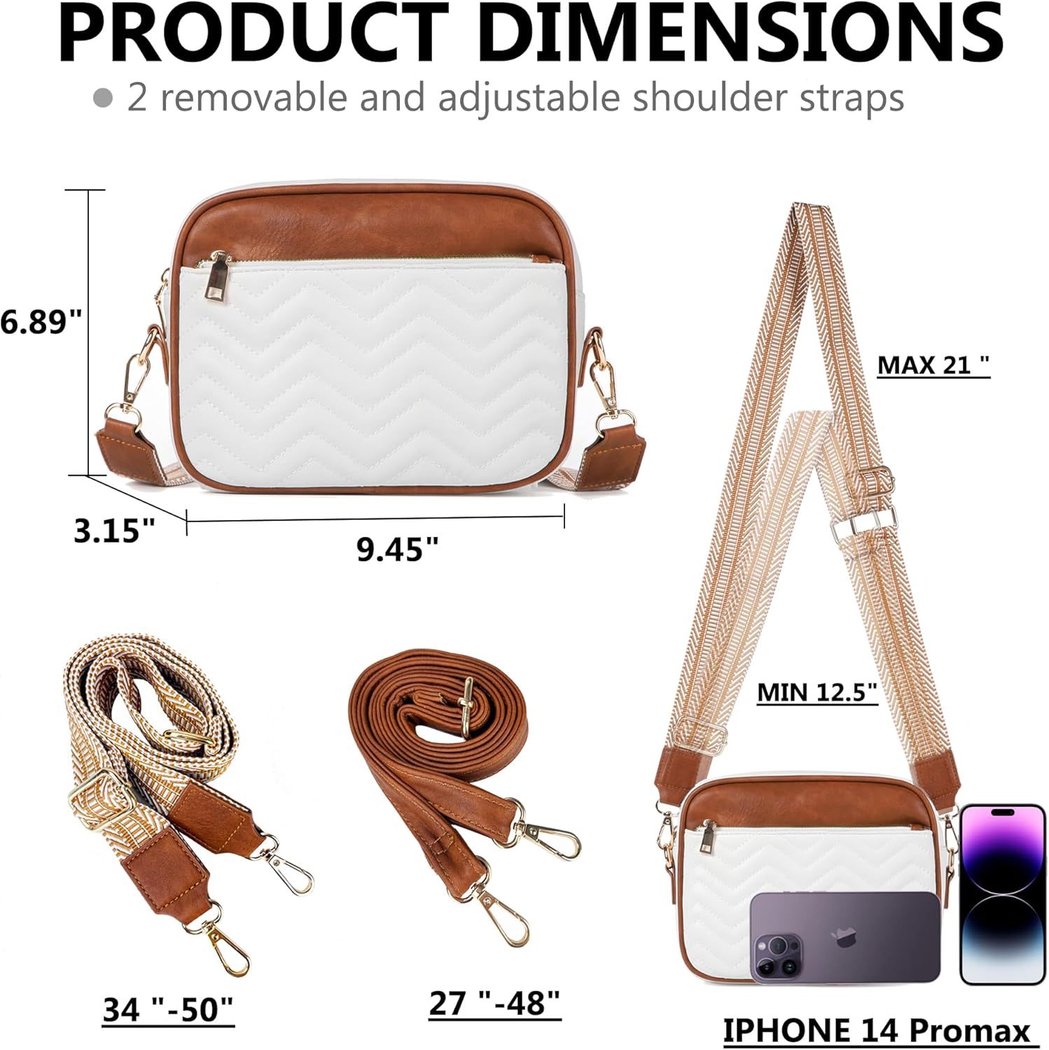 SlingBelle Crossbody Bags for Women Purses Handbags Leather Shoulder Bag with Guitar Strap Cross Body Bag for Woman Trendy Purse